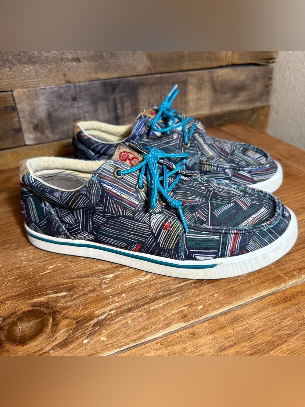 Twisted‎ X Youth Hooey Lopers Grey Multi Color YHYCOO4 size 6